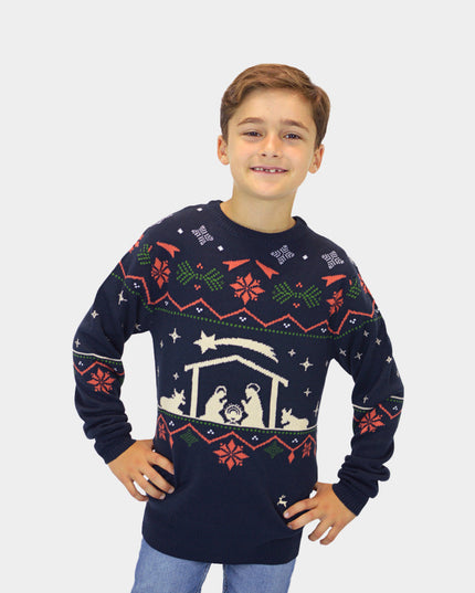 Jersey navideño "Nacimiento" para niños