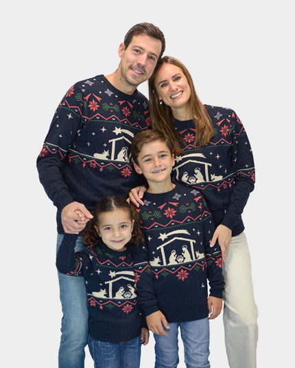 Jersey navideño "Nacimiento" para niños