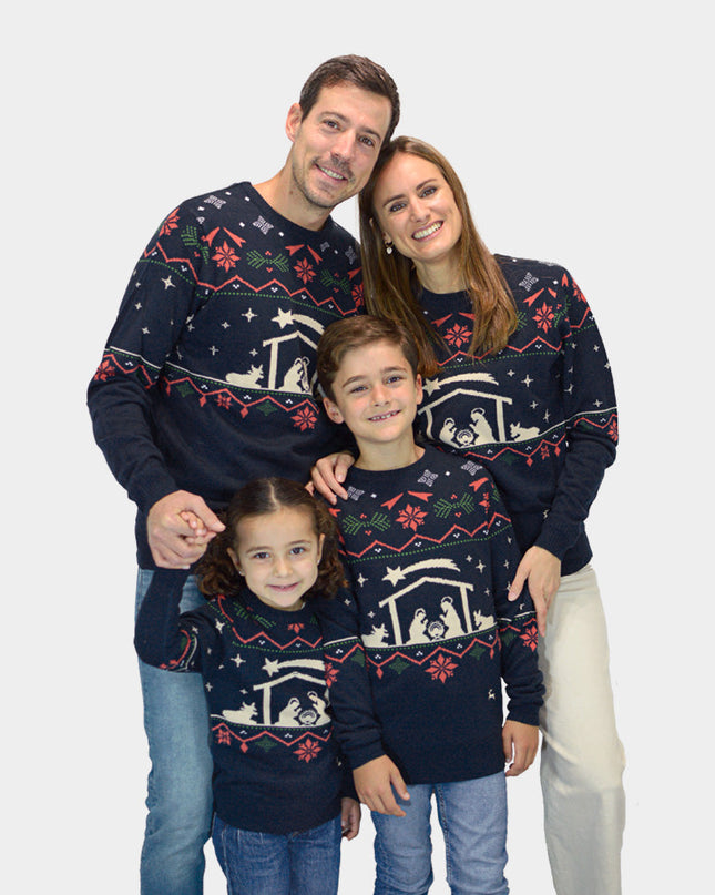 Kids' "Nativity" Christmas Sweater