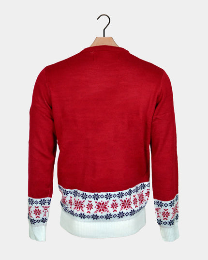 Kids Christmas Sweater with Smiling Reindeer