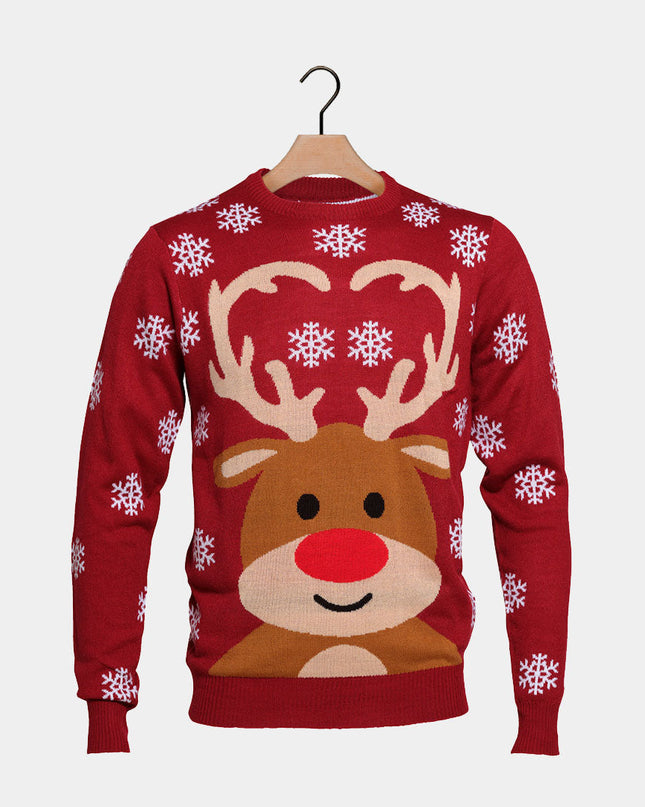 Julesweater til børn med Rudolph den Røde-Næse Reindeer