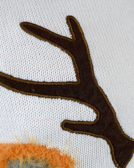 Entra en el espíritu navideño con nuestro suéter de reno peludo 3D navideño para la familia, creando una atmósfera cálida y alegre.