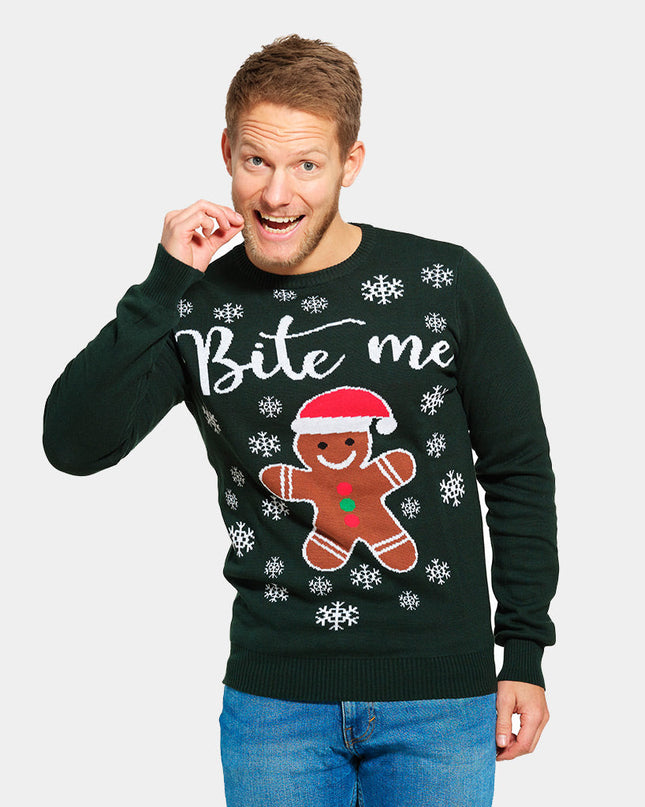 Organic Cotton Gingerbread Man Christmas Sweater