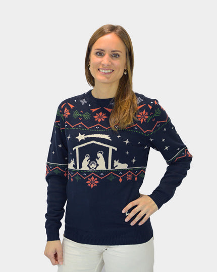 Jersey navideño "Nacimiento" para mujeres