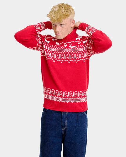 Men's Turtleneck "Greenlandish" Organic Cotton Christmas Sweater