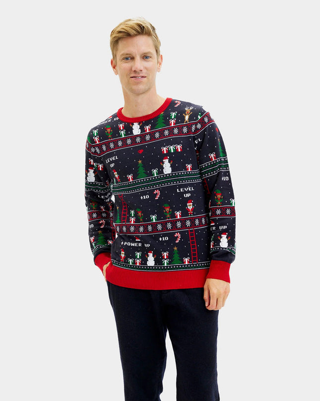 Men's Retro Video Games Christmas Sweater