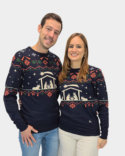 Jersey navideño "Nacimiento" para hombres