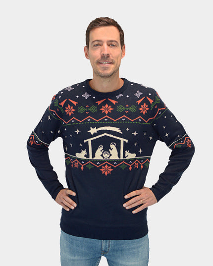 Jersey navideño "Nacimiento" para hombres