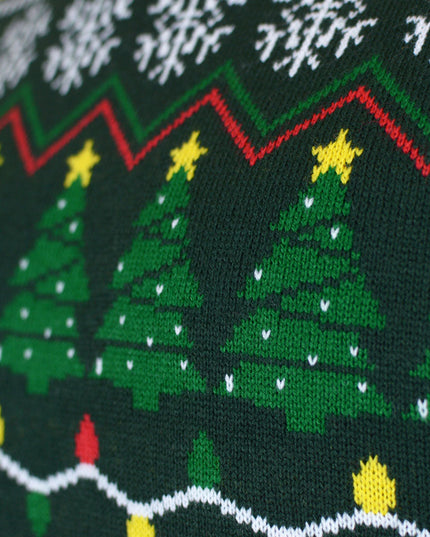 Men's Green "Happy Holidays" Christmas Sweater