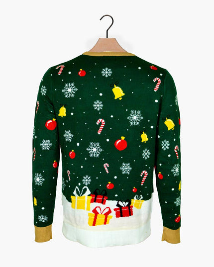 Lysende LED Julemand Par Juletrøje