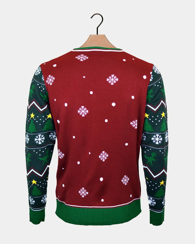 LED Christmas Tree-Rex Sweater for Men