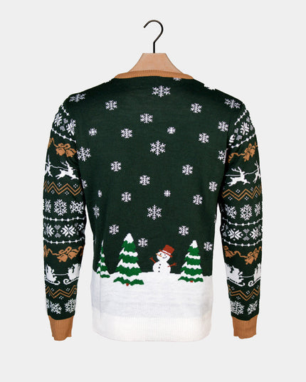 Women's LED Christmas Sweater "Santa is Coming to Town"