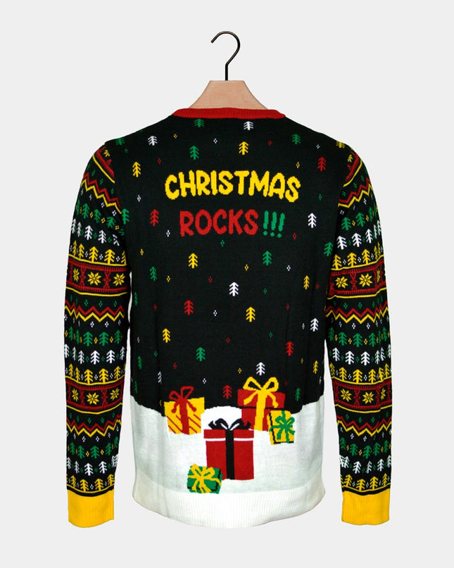 Men's LED Santa Rocker Christmas Sweater