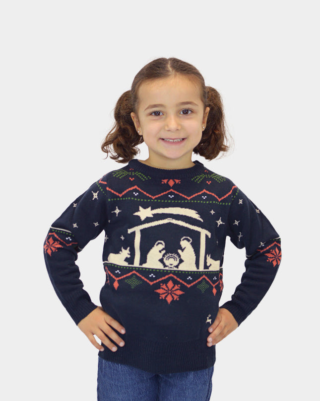 Kids' "Nativity" Christmas Sweater