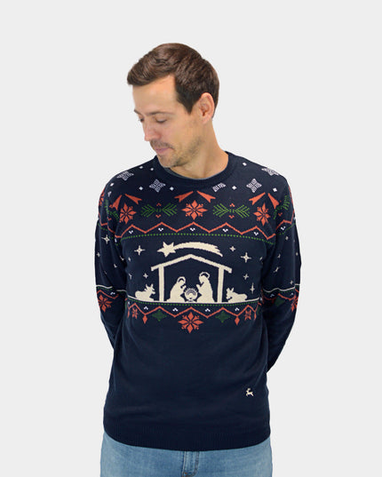 Jersey navideño "Nacimiento" para hombres