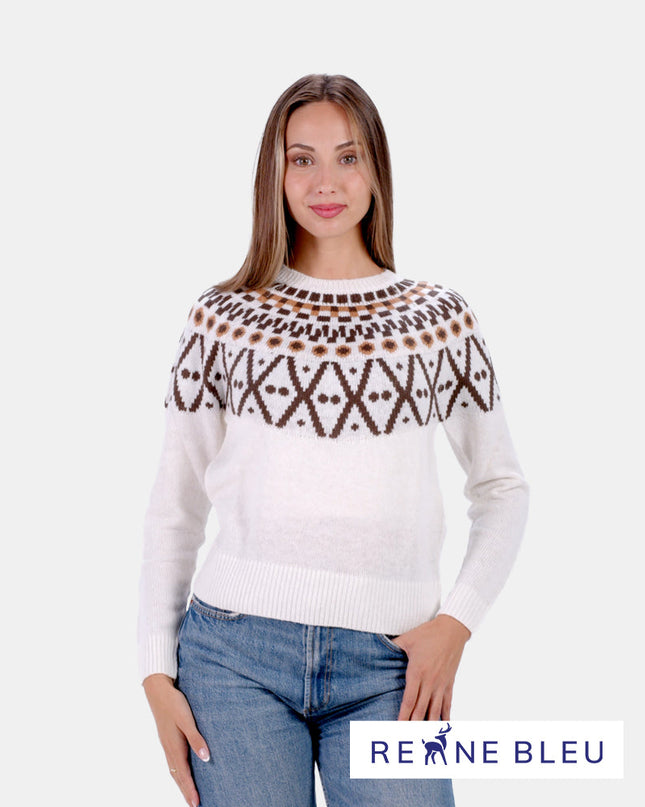 Kvinders mohair uld sort skov-sweater