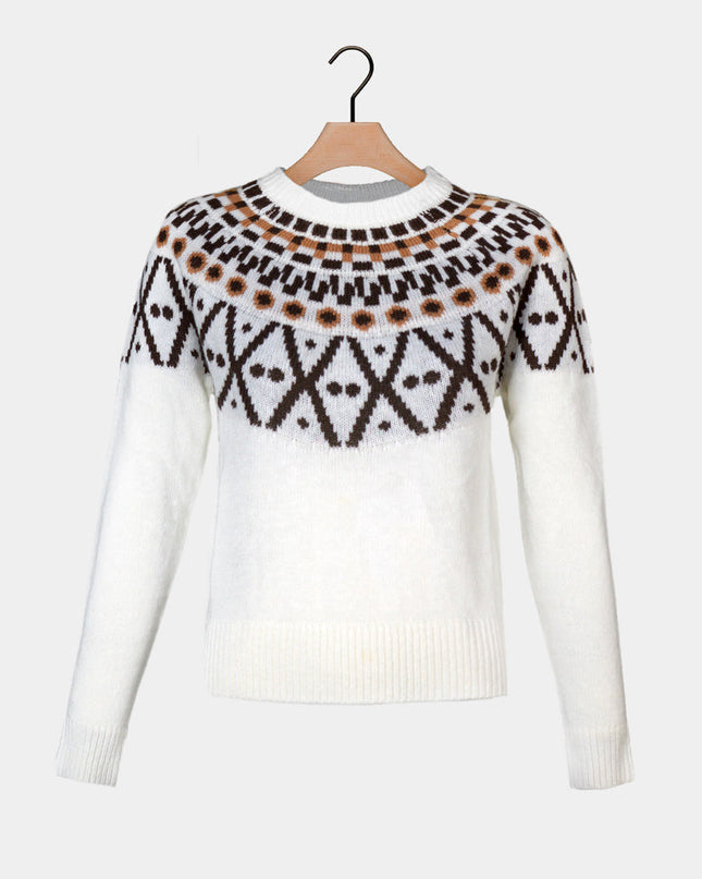 Kvinders mohair uld sort skov-sweater