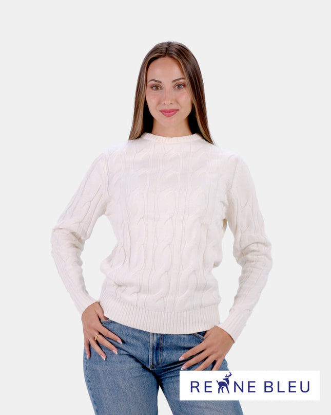 Women's Snow Sweater in Organic Cotton for Holiday Cheer