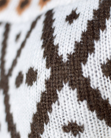 Kvinders mohair uld sort skov-sweater