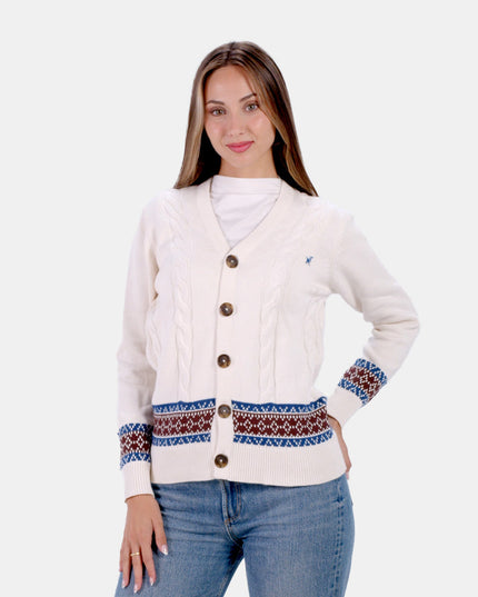 Men's Alpine Cardigan in Organic Cotton for the Holidays