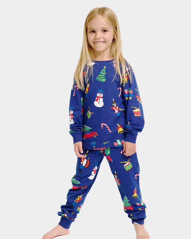 Family Christmas Pajamas with Holiday Toys