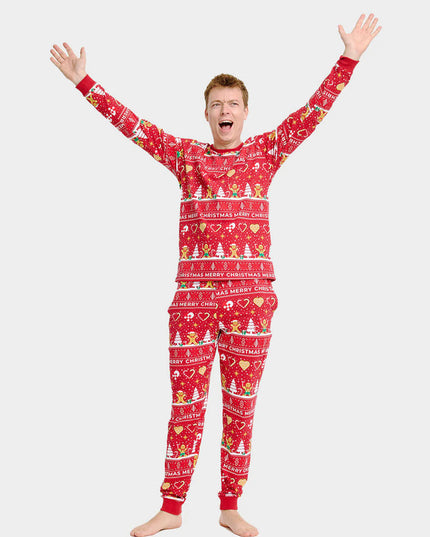 Family Red Christmas Cookie Pajamas