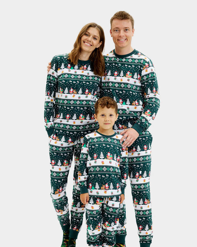 Family Green Jolly Christmas Pajamas