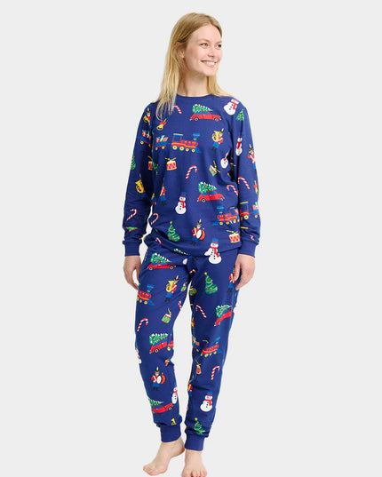 Unisex Adult Christmas Pajamas with Christmas Toys