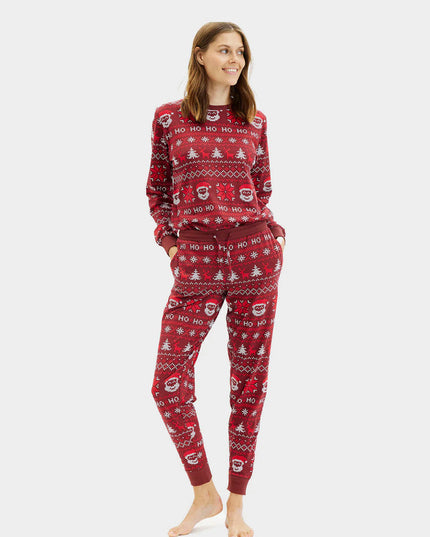 Unisex Christmas Pajamas for Adults "Red Ho Ho Ho"
