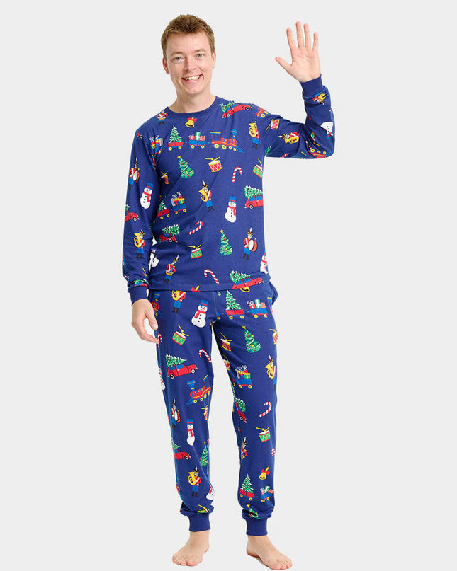 Unisex Christmas Pajamas with Christmas Toys