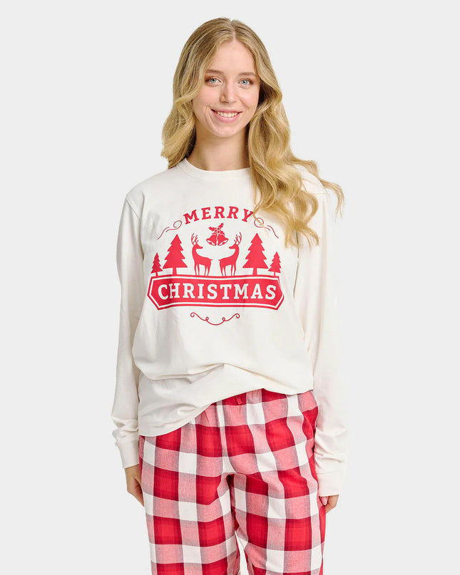 Unisex Glædelig Jul Pyjamas til Voksne