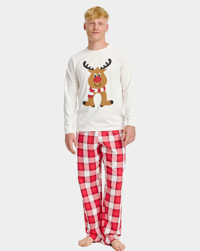 Unisex Christmas Pajamas for Adults "Cute Reindeer"
