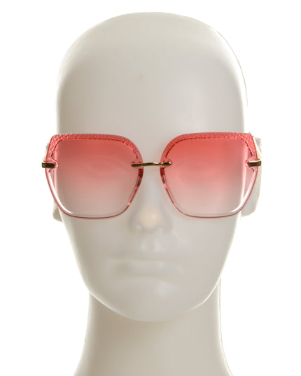 Pink Gridded Scrunchie