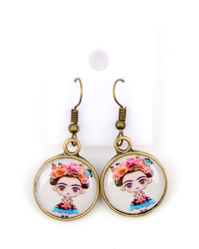 Frida Kahlo IV Medium Earrings
