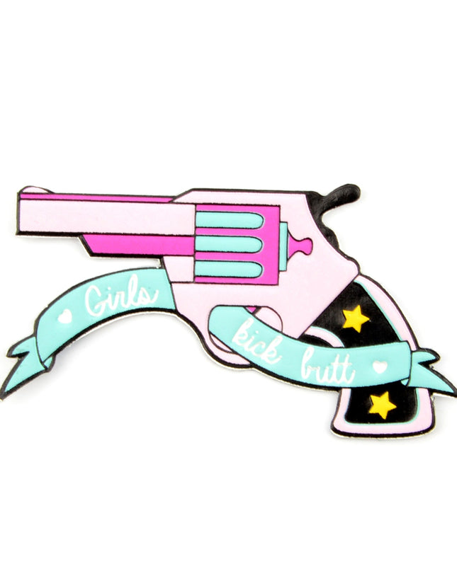 Matrica - Girls Kick Butt Sticker para Mujeres