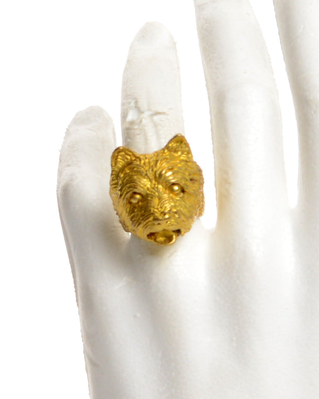 Kobber Hund Ring Et