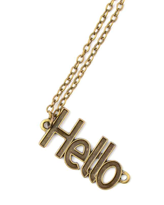 Hello Necklace Accessories