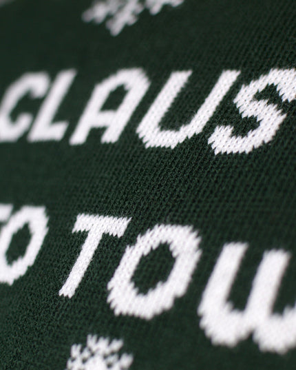 Lysende LED "Julemanden Kommer Til Byen" Par Christmas Sweater