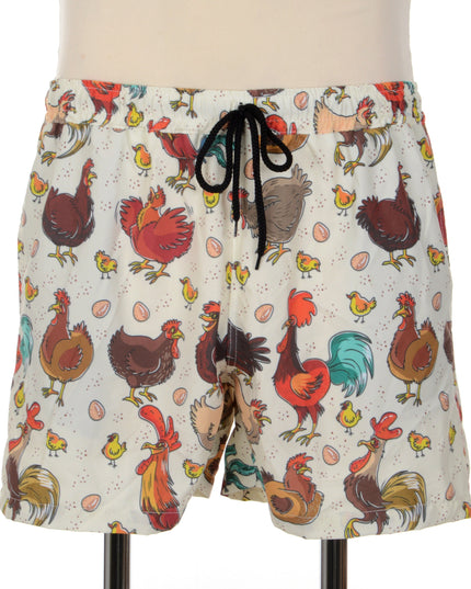 Chicken Print Shorts - Fun Easter Loungewear