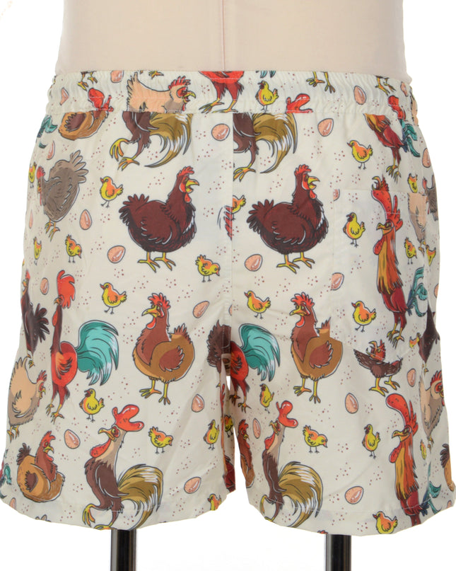 Chicken Print Shorts - Fun Easter Loungewear