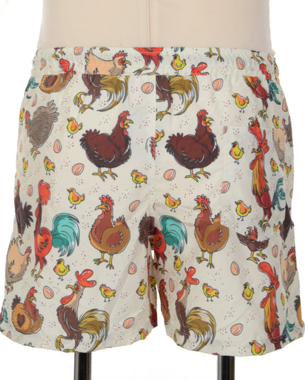 Sjove Kylling Print Shorts