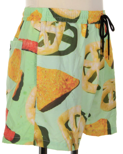 Chips Print Shorts - Fun Summer Look