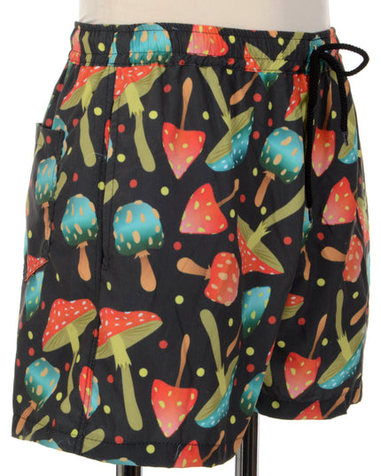 Playful Mushroom Print Shorts