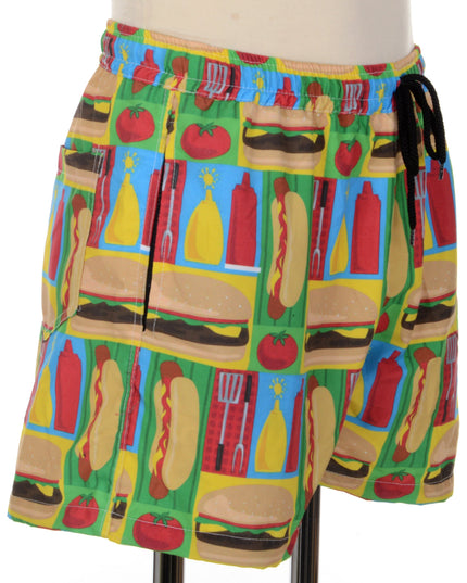 Pantalones cortos de impresión de parrilla de verano