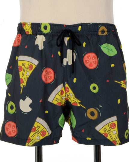 Pantalones cortos de estampado de pizza divertidos