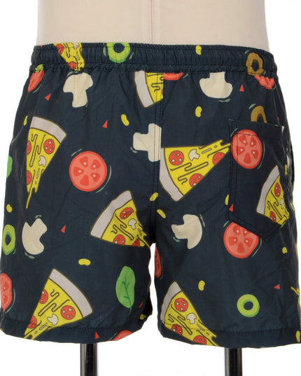 Pantalones cortos de estampado de pizza divertidos