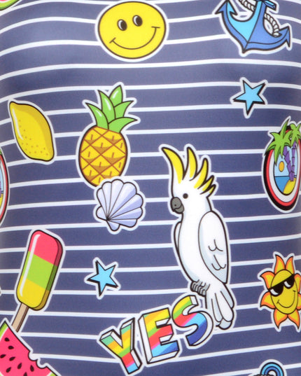 Vestido de baño con símbolos únicos para todas las edades