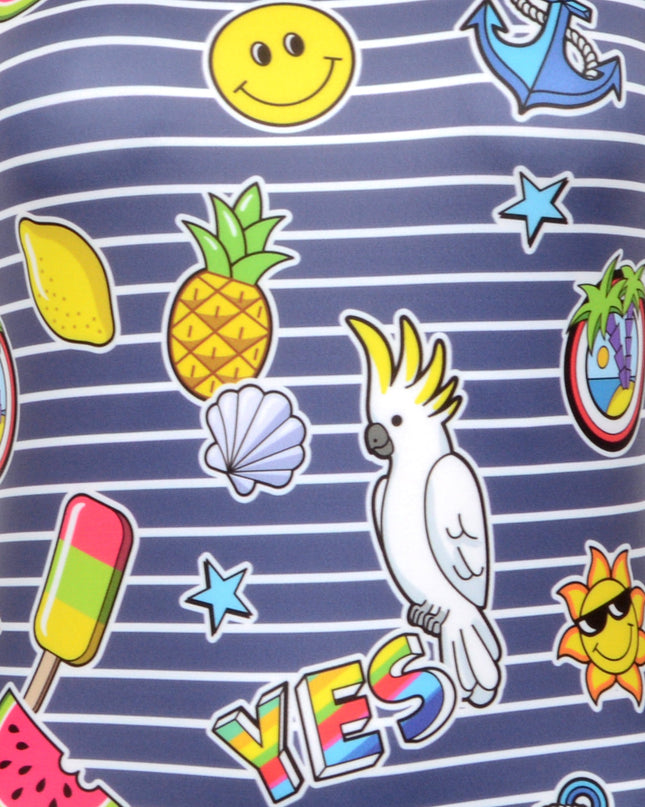 Vestido de baño con símbolos únicos para todas las edades