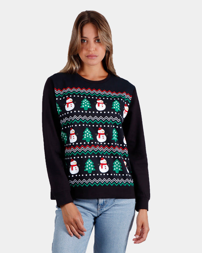 Snow Tree Christmas Sweatshirt for Women