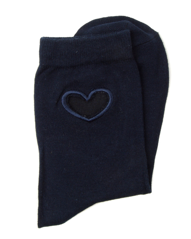 Heart Socks - Zokni Blue Design